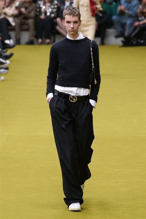 celebrities in gucci belt|3 Gucci Belt Outfit Ideas As Seen at the Fall 2023 Runway Show.